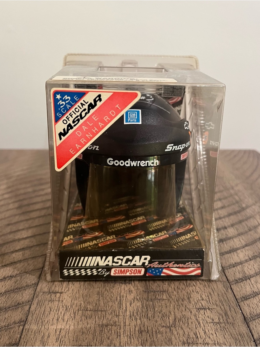 Dale Earnhardt #3 Mini Simpson Racing Helmet NOS Nascar SnapOn .33 Scale VTG NEW